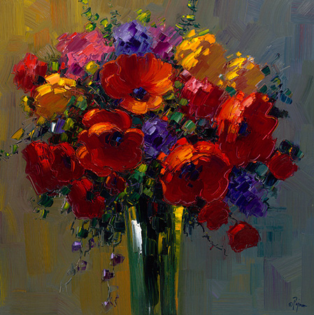 Bob Pejman - Poppies Bouquet
